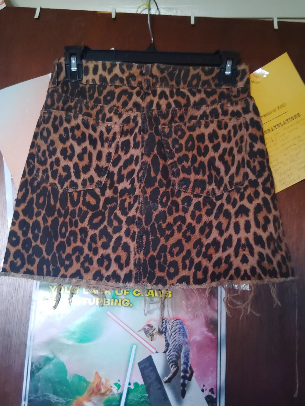 ZARA Trf Collection Animal Print Mini Skirt XS - Picture 6 of 7